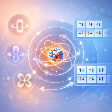 Atom, Orbitals, and Quantum Numbers (s/p/d/f) | Ilim Lab